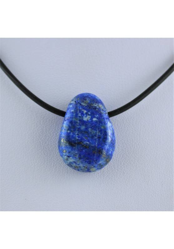 Ciondolo di LAPISLAZZULI Burattato Collana Goccia Cristalloterapia Chakra Reiki-1