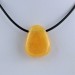 Orange Calcite Pendant crystal bead aragonite gift idea zen charms necklace-3