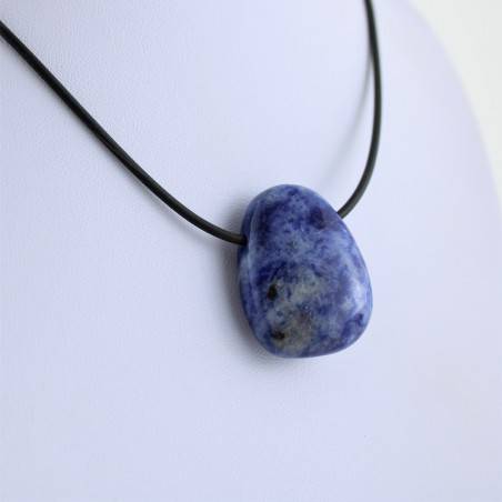 Pendentif Goutte de SODALITE Cristal Collier Cristal thérapie Chakra Reiki Zen-2