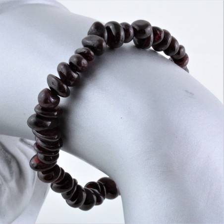 Bracelet Red GARNET Chips Crystal Healing Zodiac Leo Virgo Aquarius Capricorn A+-1