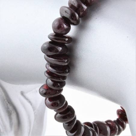 Bracelet Red GARNET Chips Crystal Healing Zodiac Leo Virgo Aquarius Capricorn A+-2
