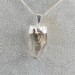 Pendentif Quartz Hyalin Plaqué Argent Collier Cristal de roche PUR Pointe-2