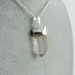 Pendentif Quartz Hyalin Plaqué Argent Collier Cristal de roche PUR Pointe-5