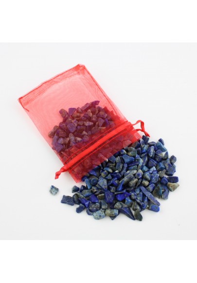 Sacchetto 100g LAPISLAZZULI Burattato Pietre Dure Cristalloterapia Collezionismo Zen-1