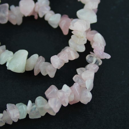 Pulsera Chip de CUARZO ROSA Minerales Cristaloterapia Regalo Zen A+-3