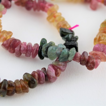 Bracciale Chips TORMALINA Mista Cristalloterapia Chakra Zen Reiki A+-1