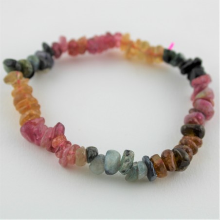 Tourmalinated Bracelet Chips Crystal Healing- TAURUS GEMINI LIBRA Chakra Reiki-1