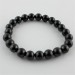 Pulsera Shungite Pulsera a Esferas 8mm Unisex Terapia de Cristales Chakra Reiki-3