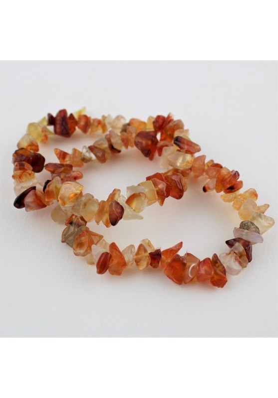 Pulsera en Chip ÁGATA CORNALINA Terapia de Cristales Chakra Reiki A+-2
