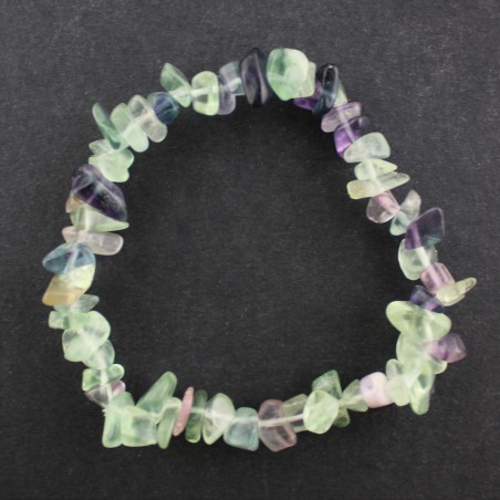 RAINBOW FLUORITE Bracelet Chakra MINERALS Jewels A+ Zodiac Pisces Capricorn-3