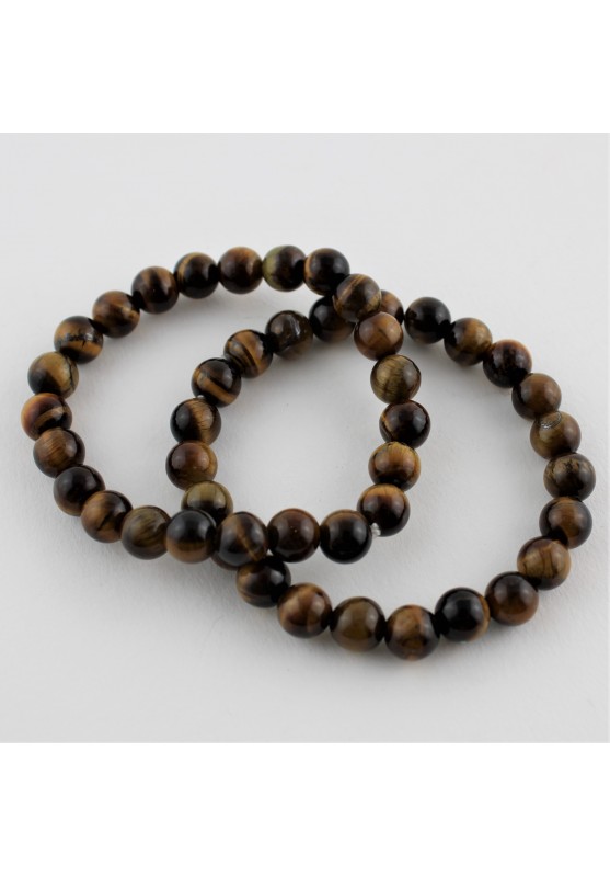 Tiger's Eyes Chips Bracelet 8mm Sphere MINERALS Chakra Zen Healing High Quality-1