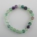 Bracciale in Fluorite Mista Sfere 8mm Braccialetto Cristalloterapia Minerali-1