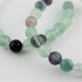 Bracciale in Fluorite Mista Sfere 8mm Braccialetto Cristalloterapia Minerali-3