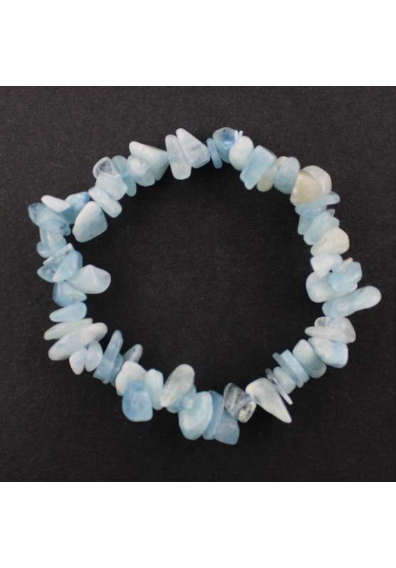 BRACELET BLEU-VERT Chips Cristal thérapie Zodeaco JUMEAUX POISSON Bélier-1