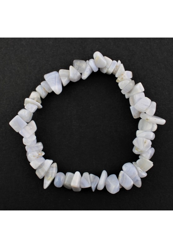 BRACELET dans Calcédoine BLEU Chips Zodeaco CANCER SAGITTAIRE Chakra Reiki-1