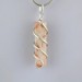 Ciondolo PIETRA Del SOLE ELIOLITE in Spirale Cristalloterapia Chakra Reiki Zen-1
