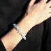 Bracelet Aquamarine Tumbled Chips Mineral Zodiac Gemini Pisces Aries Chakra-4
