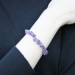 Bracciale in AMETISTA Chips Braccialetto Cristalloterapia Chakra Reiki Zen A+-6