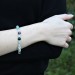 Bracciale in Fluorite Mista Sfere 8mm Braccialetto Cristalloterapia Minerali-5