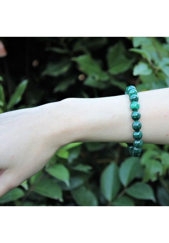 BRACELET MALACHITE BALLE 10mm Zodeaco TAUREAU ÉQUILIBRE Cristal thérapie Chakra-1