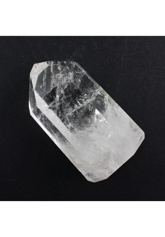 Minéraux Pointe Quartz Hyalin Transparent Inclusions Fantôme 108g haute Qualité-1