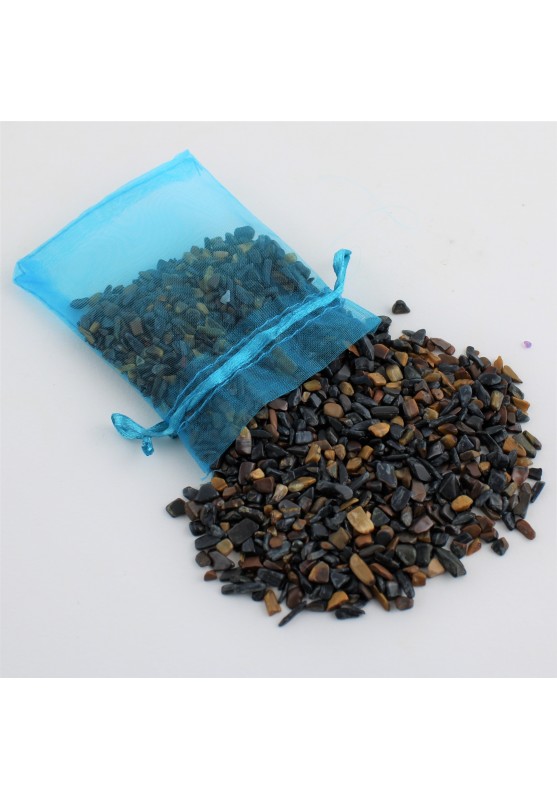 Bags 100 Grams Crystal Tumbled Eye Tiger Hawk eye Crystal Healing Stone Minerals-1
