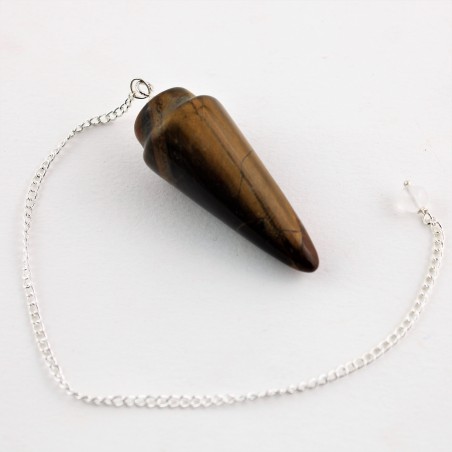 Professional Pendulum in TIGER'S EYE Divination Crystals Chakra High Quality-2