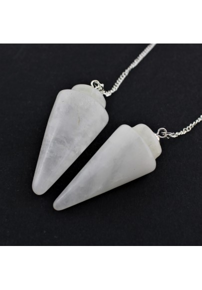 pendule professionnel Quartz Hyalin Radiesthésie Pointe Reiki Chakra A+-1