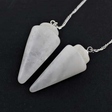pendule professionnel Quartz Hyalin Radiesthésie Pointe Reiki Chakra A+-1