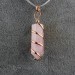 Copper Spiral Rose Quartz Pendant - Taurus Libra Capricorn Crystal Healing-3