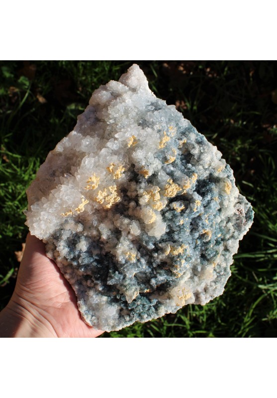 Special AMETHYST Druse and QUARTZ Geode Crystal Therapy Extra Quality 2125g-1