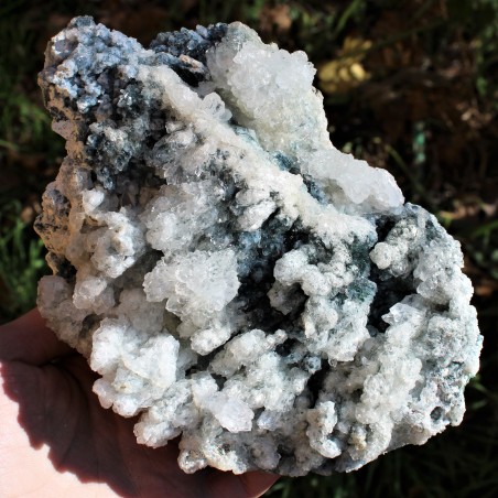 Drusa Raw AMETHYST and QUARTZ Geode Natural Rough Home Decor 948gr A+-1