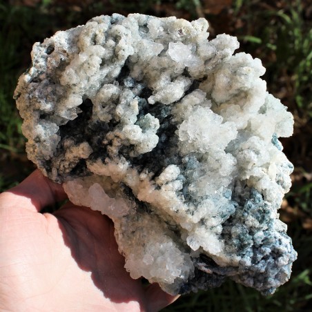 Drusa Raw AMETHYST and QUARTZ Geode Natural Rough Home Decor 948gr A+-2