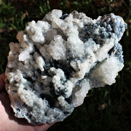 Drusa Raw AMETHYST and QUARTZ Geode Natural Rough Home Decor 948gr A+-3