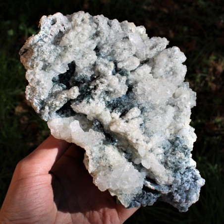Drusa Raw AMETHYST and QUARTZ Geode Natural Rough Home Decor 948gr A+-5