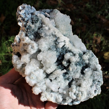 Drusa Raw AMETHYST and QUARTZ Geode Natural Rough Home Decor 948gr A+-6