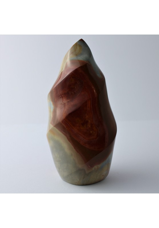 Flame Antistress of Polychrome Jasper Big Mineral Crystal Healing 520-1100 gr-1