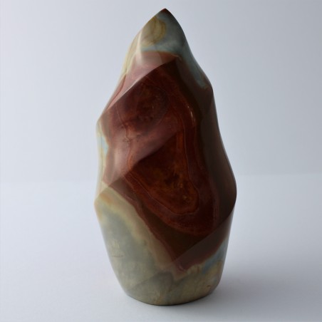 Flamme dans JASPE POLYCHROME Grand ANTI STRESS Cristallothérapie Meubles-1
