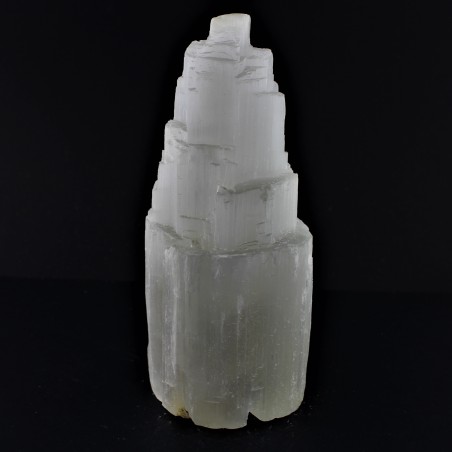 Lampada a TORRE in Selenite Grezza di Alta Qualità - Minerali Arredamento Casa-7