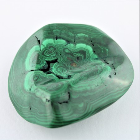Minerales Malaquita Rodada terapia de Cristales 284gr Alta Calidad-2