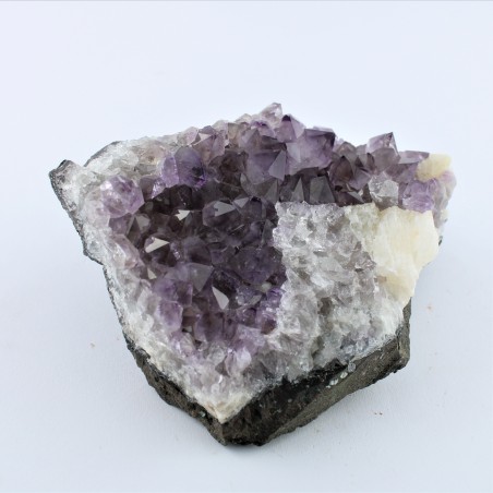 Grande Druzy en AMATISTA con Calcita Minerales Terapia de Cristales Alta Calidad Reiki 1kg-1