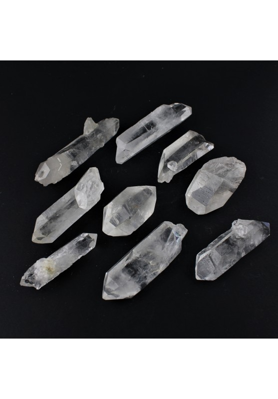 Minerali Biterminato Quarzo Ialino Cristallo di Rocca Collezionismo 39-54 gr-1
