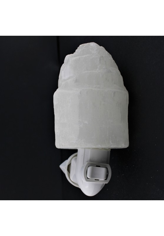 Night light in rough SELENITE angel stone crystal therapy decoration reiki zen-1