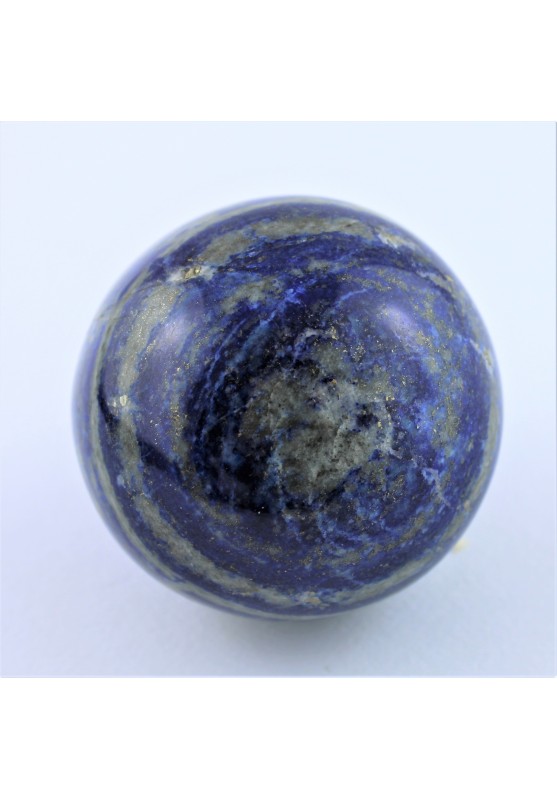 MINERALES ESFERA de LAPISLÁZULI Azul Oro Decoración de Hogar Chakra Reiki 275g-1