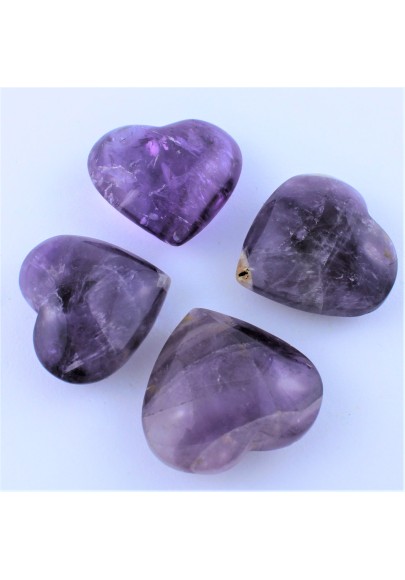 Beautiful Rare Amethyst Heart Decor Collecting Crystal Healing Reiki-1
