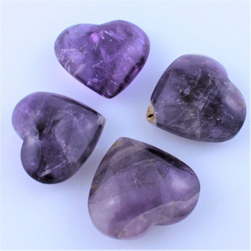 Beautiful Rare Amethyst Heart Decor Collecting Crystal Healing Reiki-1