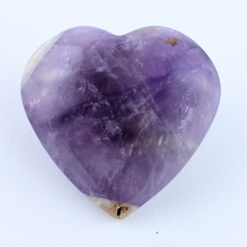 Beautiful Rare Amethyst Heart Decor Collecting Crystal Healing Reiki-4