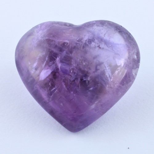 Beautiful Rare Amethyst Heart Decor Collecting Crystal Healing Reiki-5