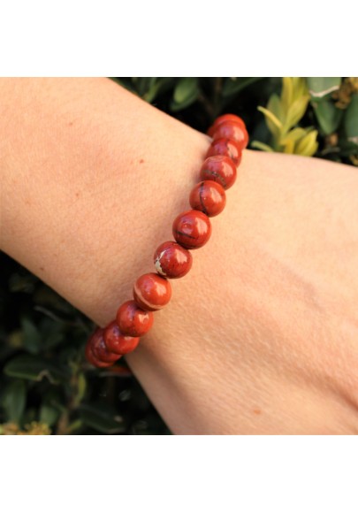 Red Jasper Spheres Bracelet Chakra Bracelet Crystal Therapy Jewels-1