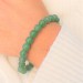 Pulsera de esferas de aventurina verde Pulsera de joyería de chakra de terapia de cristal-2